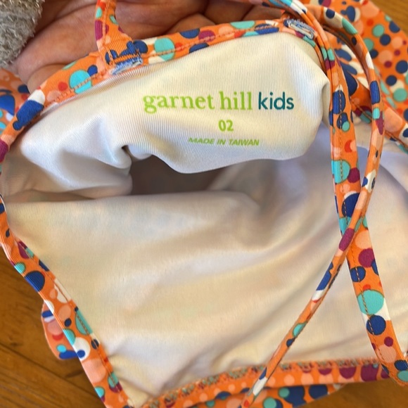 Garnet Hill Toddler Girl’s Swimsuit. - Picture 3 of 5
